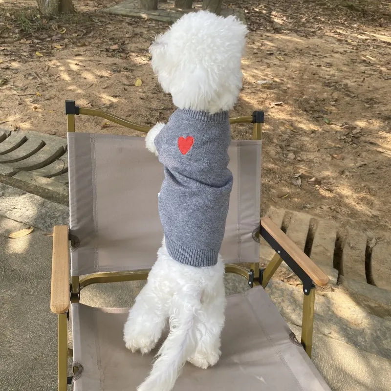 CozyLove™ All-Season Pet Hoodie | Premium Thermal Sweater | Designer Heart Collection | For Small & Medium Pets - Pet Moda Store