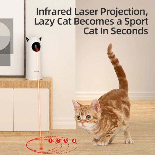 Interactive Pet Laser Entertainment System - Smart Motion Technology - LED Precision Tracking - Premium Indoor Activity Toy for Cats & Dogs - Pet Moda Store