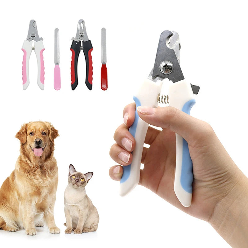 PrecisionCut™ Professional Pet Nail Kit | Straight-Handle Stainless Steel Clippers | Complete Grooming & Cleaning Set | For All Dogs & Cats - Pet Moda Store