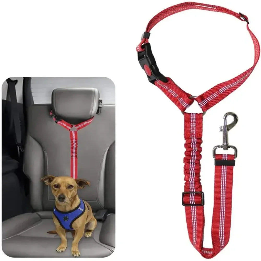SafetyRide™ Reflective Pet Restraint System | Multi-Function Car-to-Walk Harness | Adjustable Travel Safety Belt | For Cats & Small Dogs - Pet Moda Store