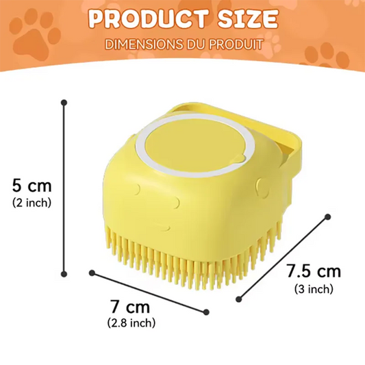 SpaGroom™ Silicone Massage Bath Brush | Multi-Function Gentle Cleansing System | Safety-Soft Technology | For All Dogs & Cats - Pet Moda Store
