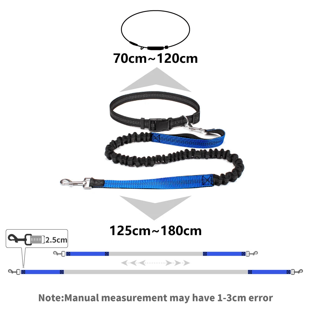 Hand Free Dog Leash for Pet Walking Running Jogging Adjustable Dog leash Waist Belt Chest Strap Traction Rope Dog Accessories - Pet Moda Store