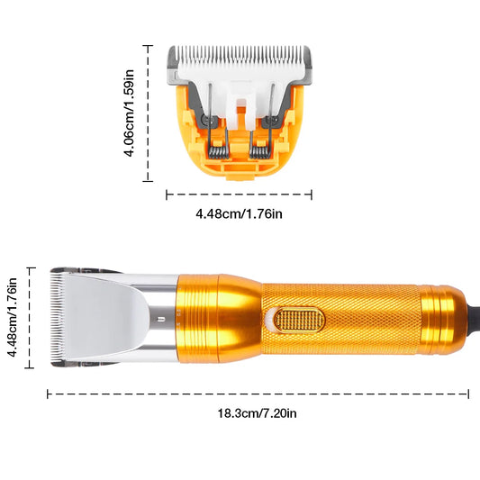 PowerGroom™ 380W Professional Cordless Clipper | 12V High-Performance Trimming System | Multi-Species Compatible | For Pets, Livestock & Carpets - Pet Moda Store