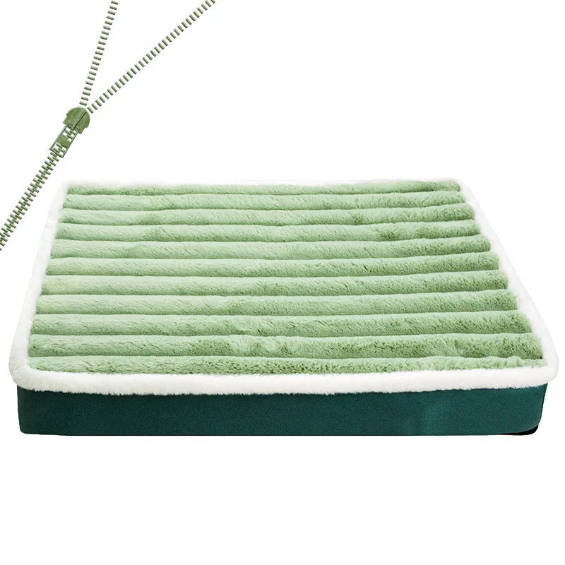 ZipClean™ Premium Removable Pet Bed | Washable Elastic Cushion with Zipper | Multi-Function Nesting Mat | For Small & Medium Pets - Pet Moda Store