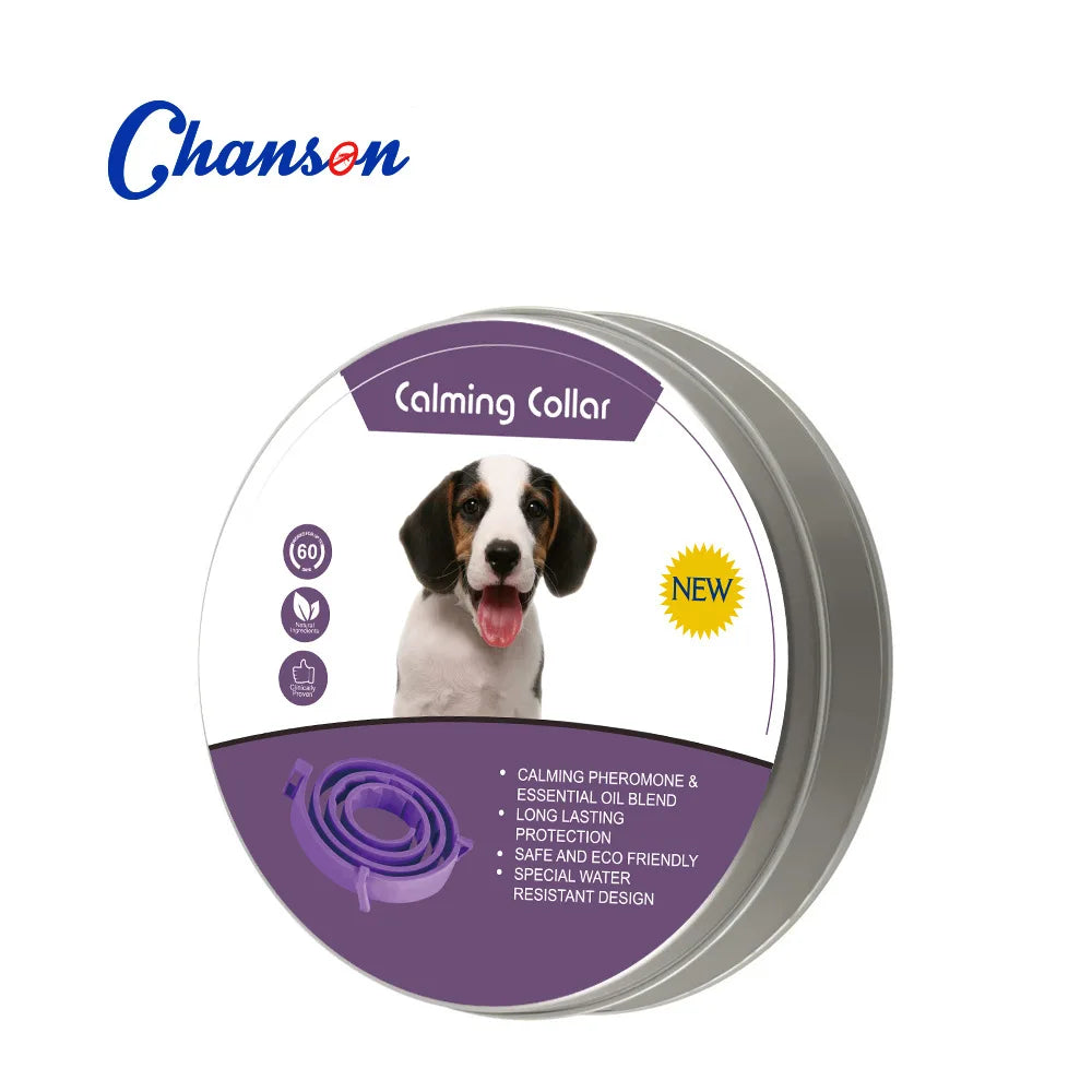 SerenityCare™ Pheromone-Infused Calming Collar | Natural Anxiety Relief for Cats & Dogs | Long-Lasting Stress Reduction | Adjustable Comfort Design - Pet Moda Store