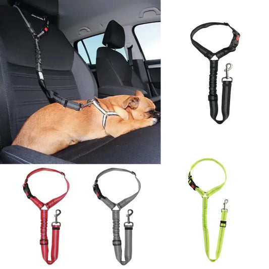 SafetyRide™ Reflective Pet Restraint System | Multi-Function Car-to-Walk Harness | Adjustable Travel Safety Belt | For Cats & Small Dogs - Pet Moda Store