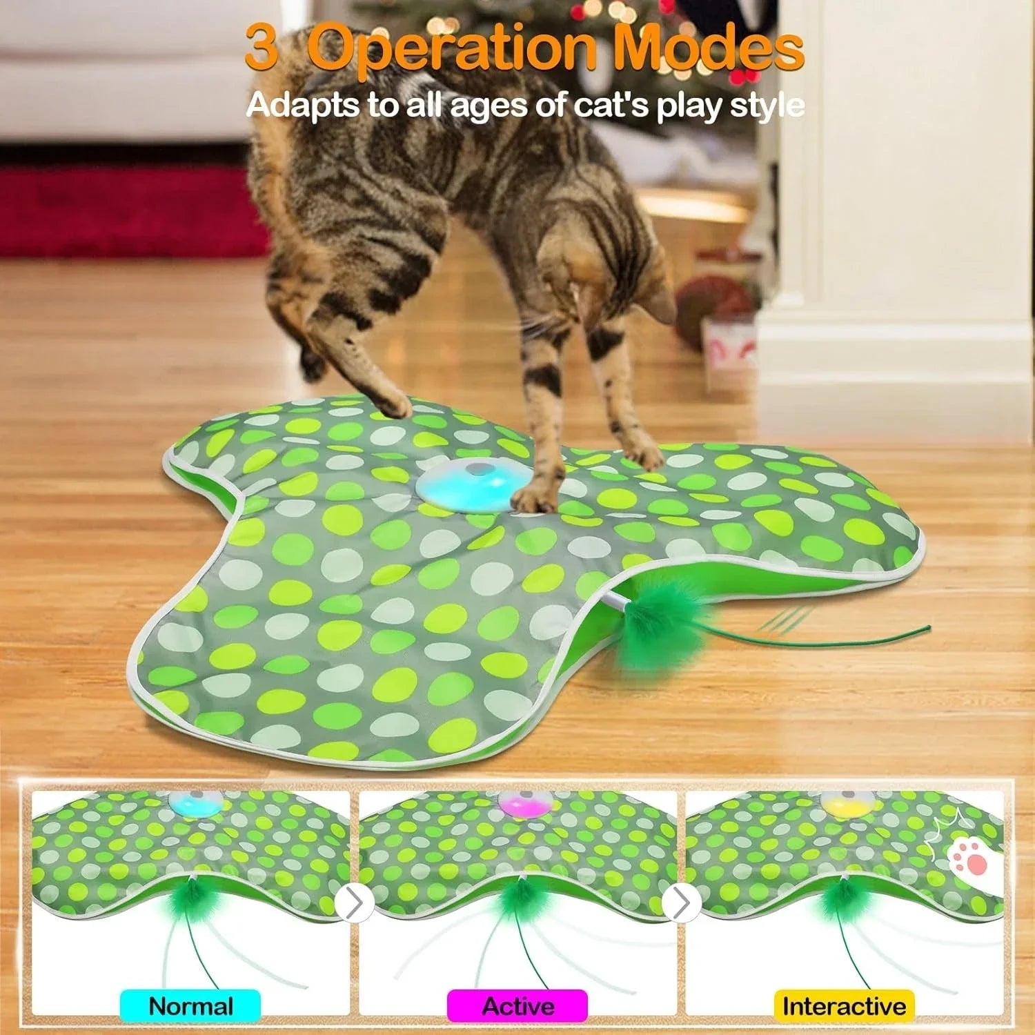 HuntMaster™ Smart Interactive Cat Toy | Motion-Activated Hide & Seek System | Electronic Mouse with Concealed Feathers | Squeaky Kitten Teaser - Pet Moda Store