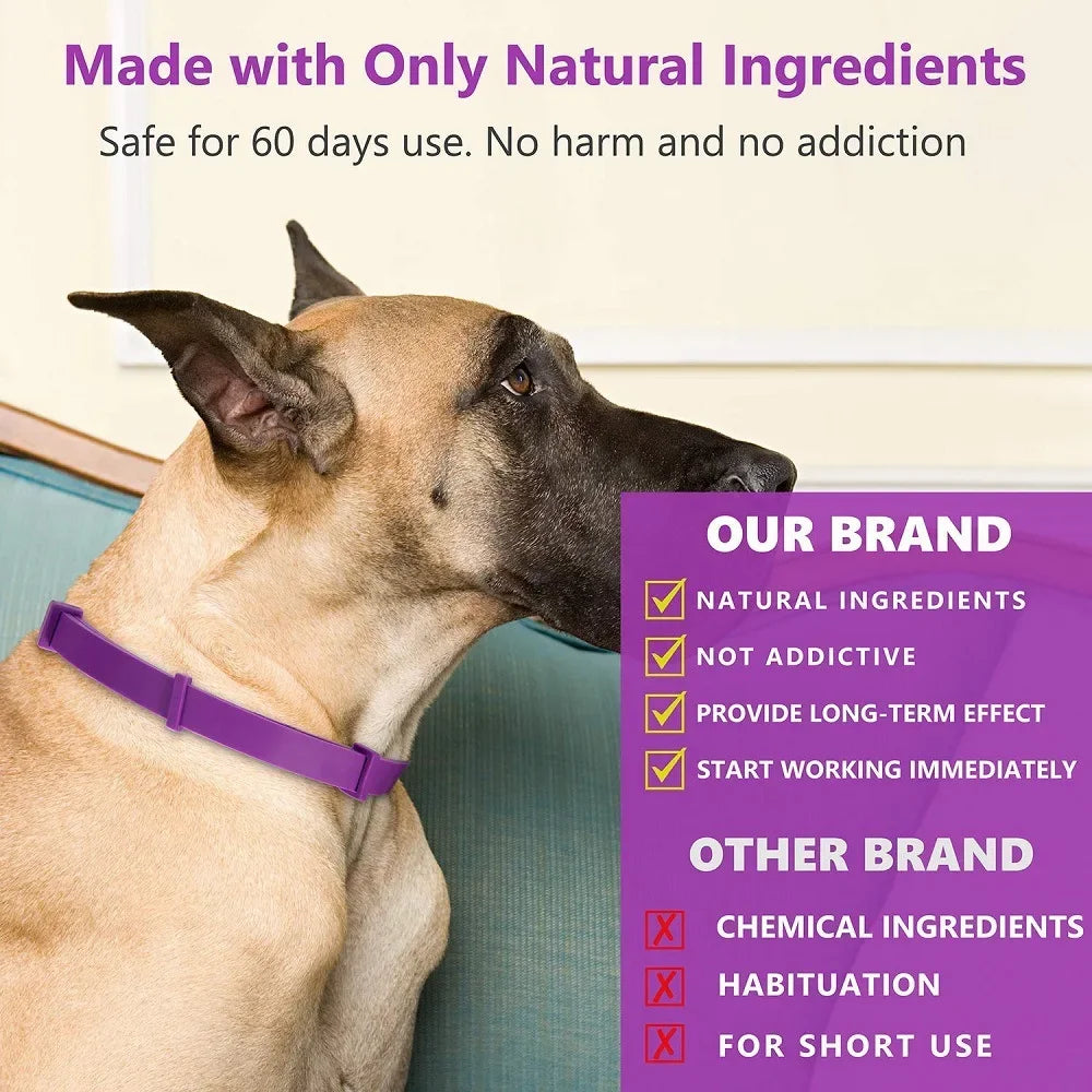 SerenityCare™ Pheromone-Infused Calming Collar | Natural Anxiety Relief for Cats & Dogs | Long-Lasting Stress Reduction | Adjustable Comfort Design - Pet Moda Store
