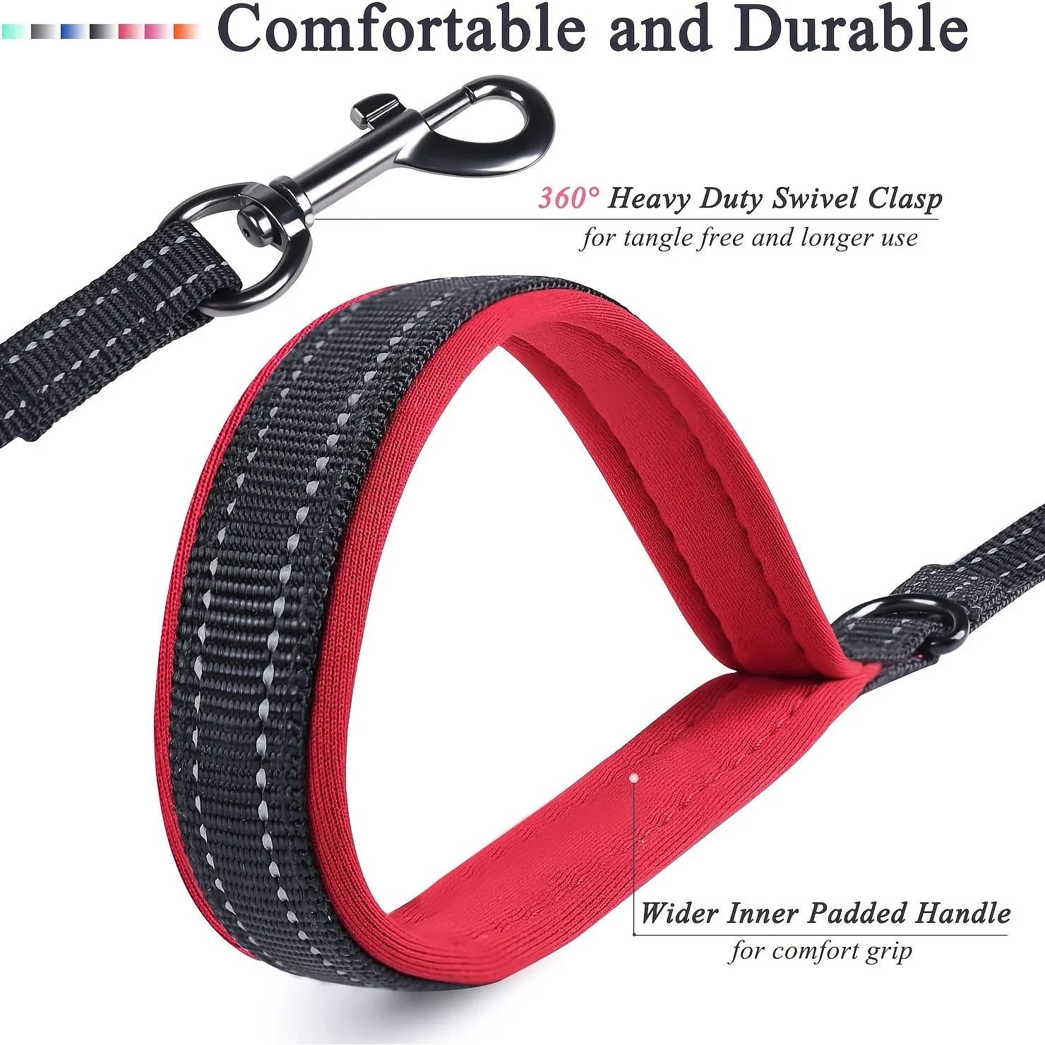 CommandPro™ Dual-Handle Training Leash | Heavy-Duty Control System | Premium Safety Technology | Professional-Grade Outdoor Lead - Pet Moda Store