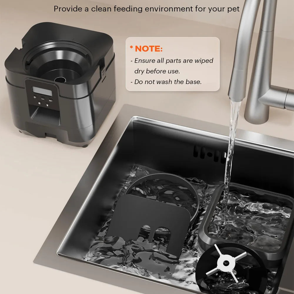 Precision Timed Pet Feeding System - Smart Portion Control Technology - Slow-Feed Design for Healthier Digestion - Premium Automated Food Dispenser for Cats & Dogs - Pet Moda Store