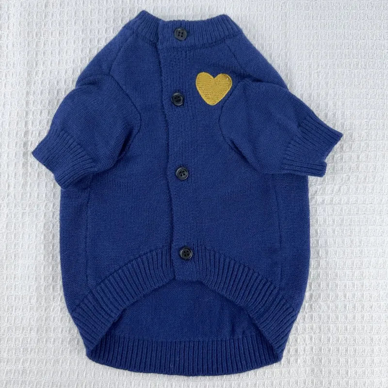 CozyLove™ All-Season Pet Hoodie | Premium Thermal Sweater | Designer Heart Collection | For Small & Medium Pets - Pet Moda Store