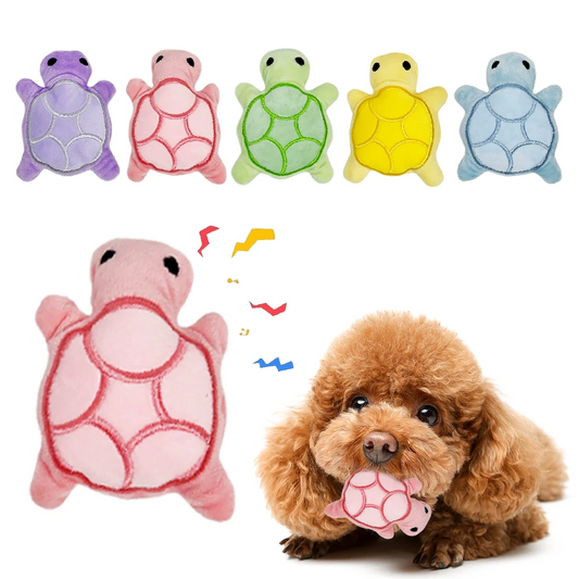 ShellBite™ Turtle Dental Teether | Squeaky Plush Puppy Toy | Soft Safety-Tested Material | Oral Health Development System - Pet Moda Store