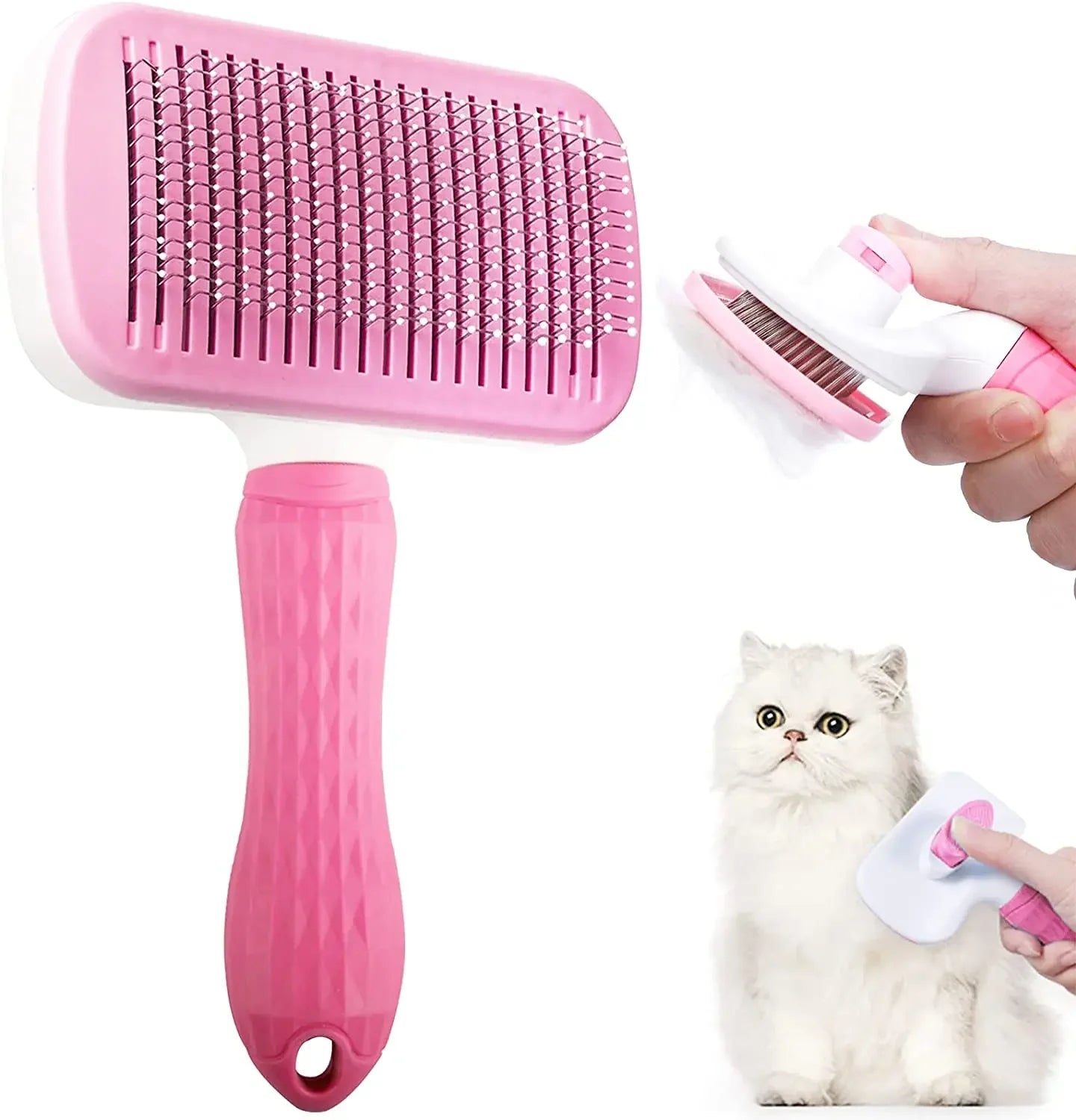 FurMaster™ Professional Deshedding Tool | Long-Hair Pet Grooming System | Dual-Purpose Bath & Dry Brush | For Cats & Dogs - Pet Moda Store