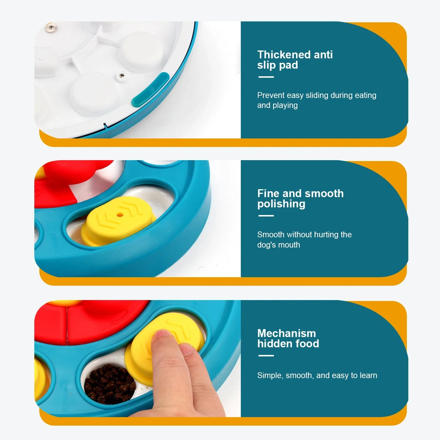 IQFeeder™ Premium Puzzle Plate | Interactive Slow Feeding System | Anti-Choking Design for Puppies & Dogs | Mental Stimulation Licking Mat - Pet Moda Store