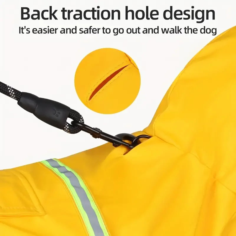 RainChic™ Designer Hooded Cape | Reflective All-Weather Protection | Fashion-Forward Comfort Technology | Premium Canine Rainwear - Pet Moda Store