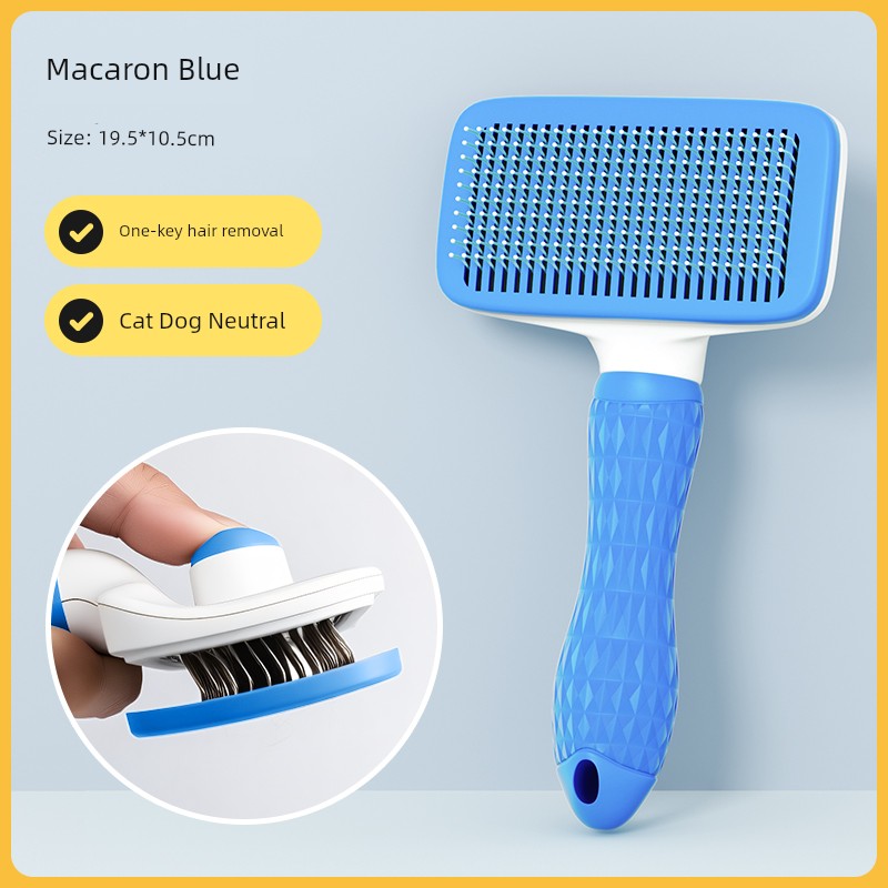 GroomMaster™ Premium Feline Detangling System | Self-Cleaning Needle Comb Technology | Advanced Knot Removal & Shedding Control | Professional Grooming Tool For All Hair Types - Pet Moda Store