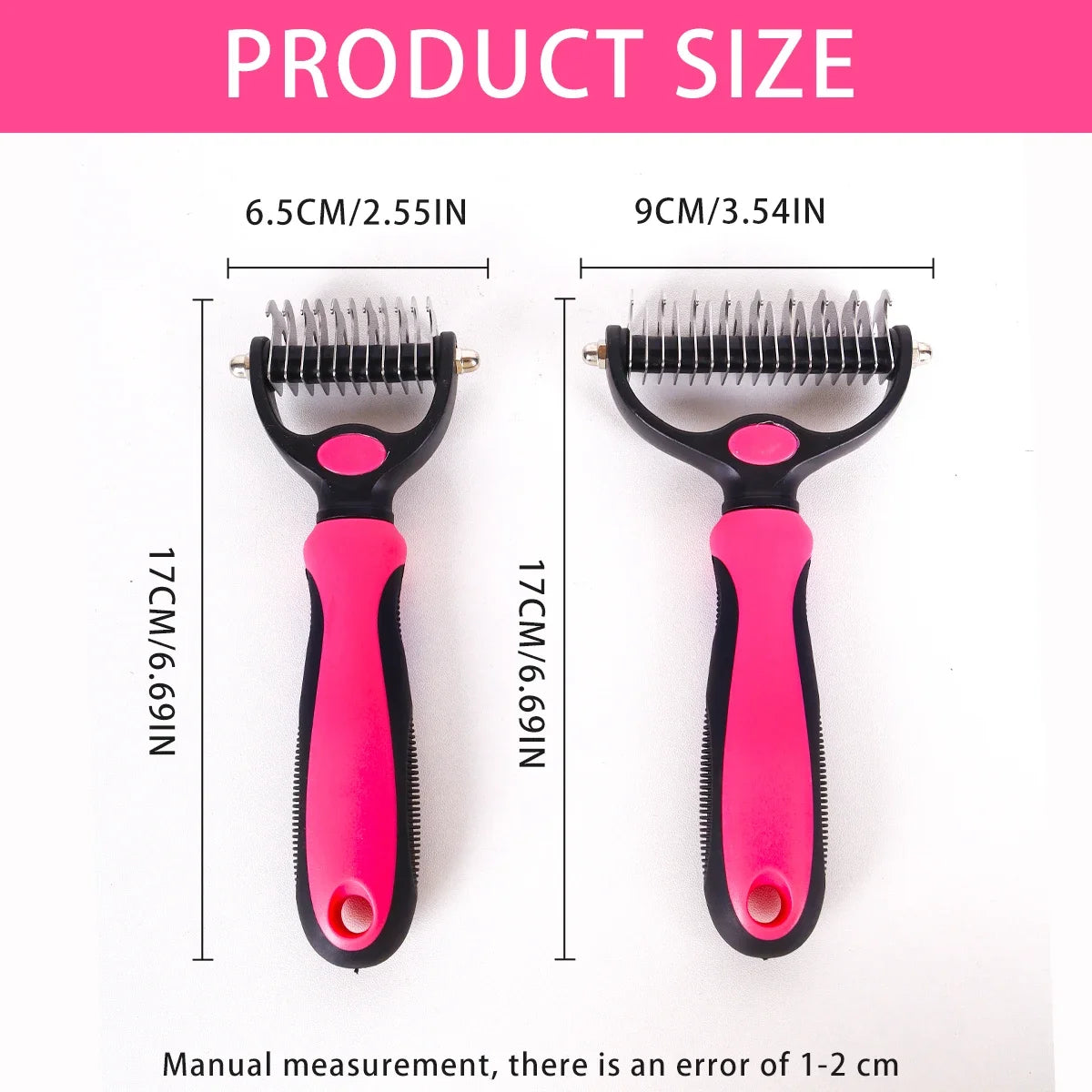 DualGroom™ Professional Double-Sided Comb | Multi-Purpose Knot Removal Tool | Dematting & Hair Collection System | For Dogs & Cats - Pet Moda Store