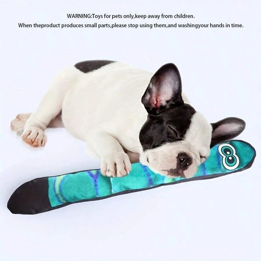 Durablez™ Premium Snake Plush | Durable Squeaky Dog Toy with Reinforced Stitching | Long Serpent Design | Assorted Patterns - Pet Moda Store