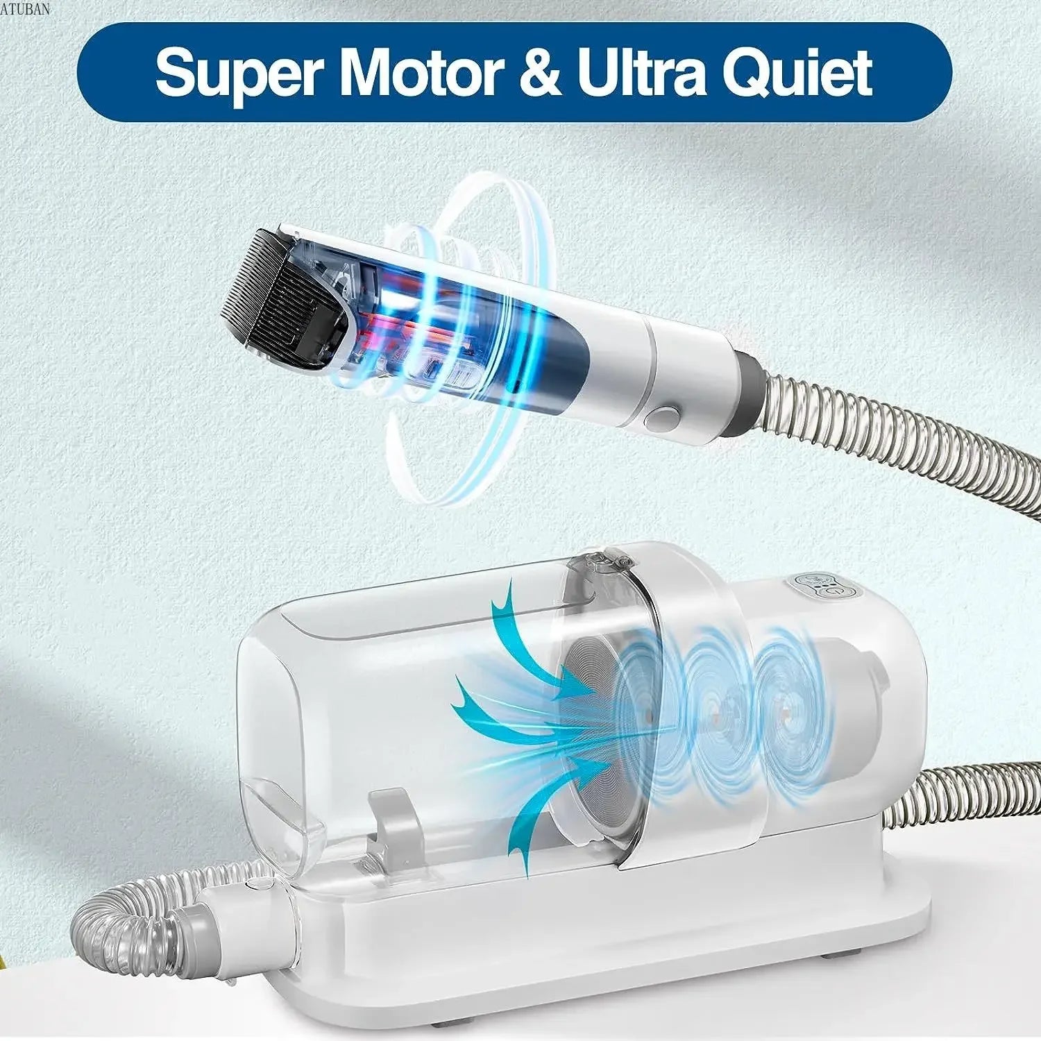 ShedMaster™ Professional Grooming Vacuum | 2.3L Large Capacity System | Complete Pet Hair Removal Kit | Brush & Suction Technology - Pet Moda Store