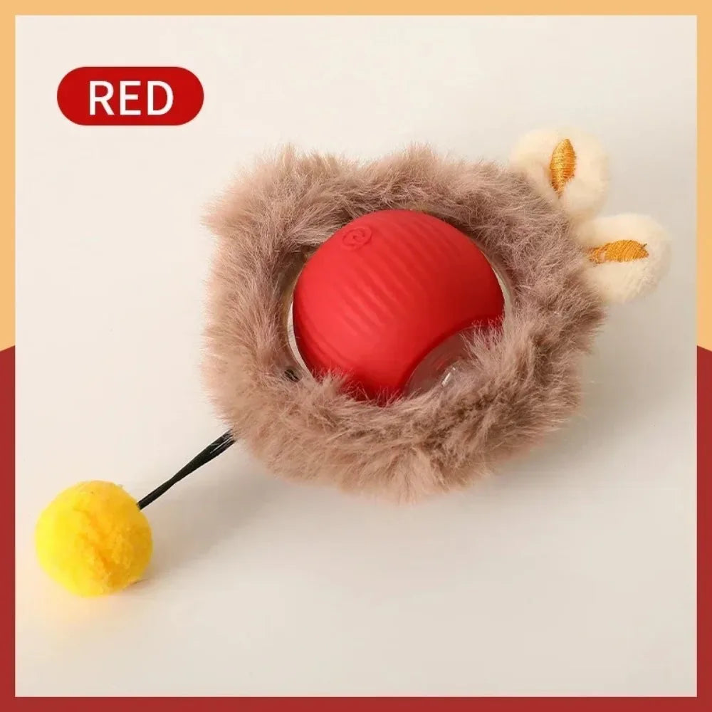 LEMEENQ™ SmartChase Interactive Cat Toy | Auto-Rolling Electronic Mouse | Rechargeable Motion-Activated Ball with Tail | Intelligent Pet Stimulation System - Pet Moda Store