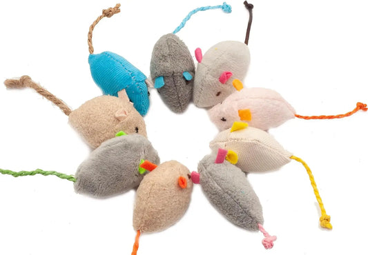CatNip Hunters™ Premium Mouse Toys | Rattle & Catnip-Filled Faux Fur Mice | Interactive Indoor Cat Game | Pack of 3 or 200 Pieces - Pet Moda Store