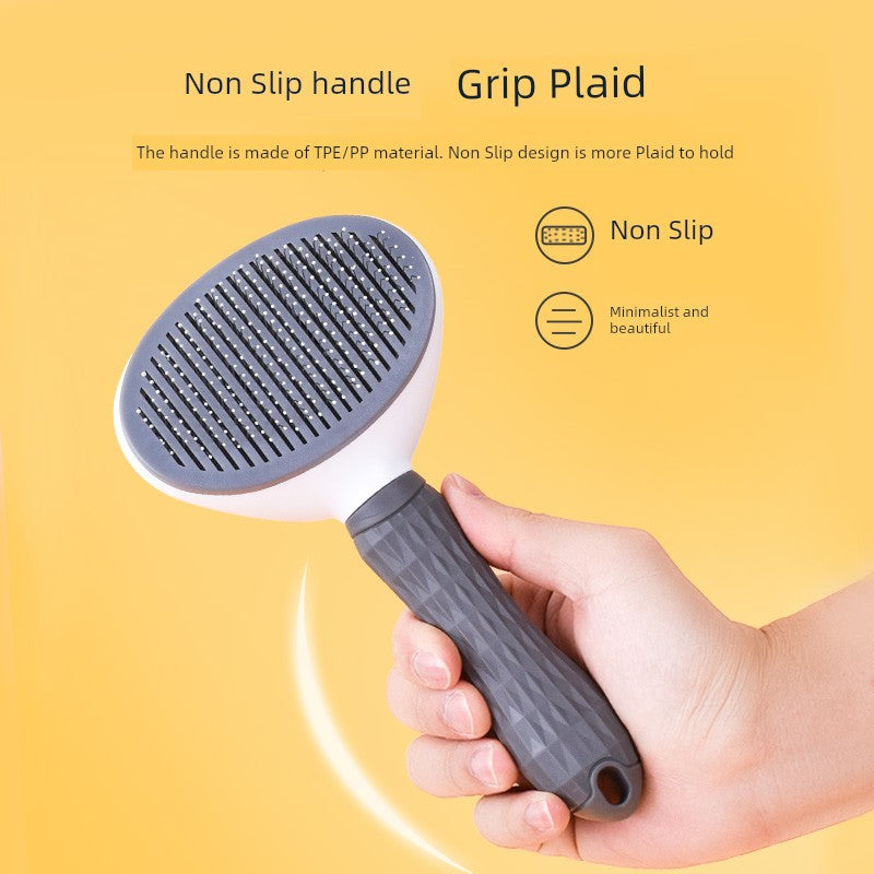 GroomMaster™ Premium Feline Detangling System | Self-Cleaning Needle Comb Technology | Advanced Knot Removal & Shedding Control | Professional Grooming Tool For All Hair Types - Pet Moda Store