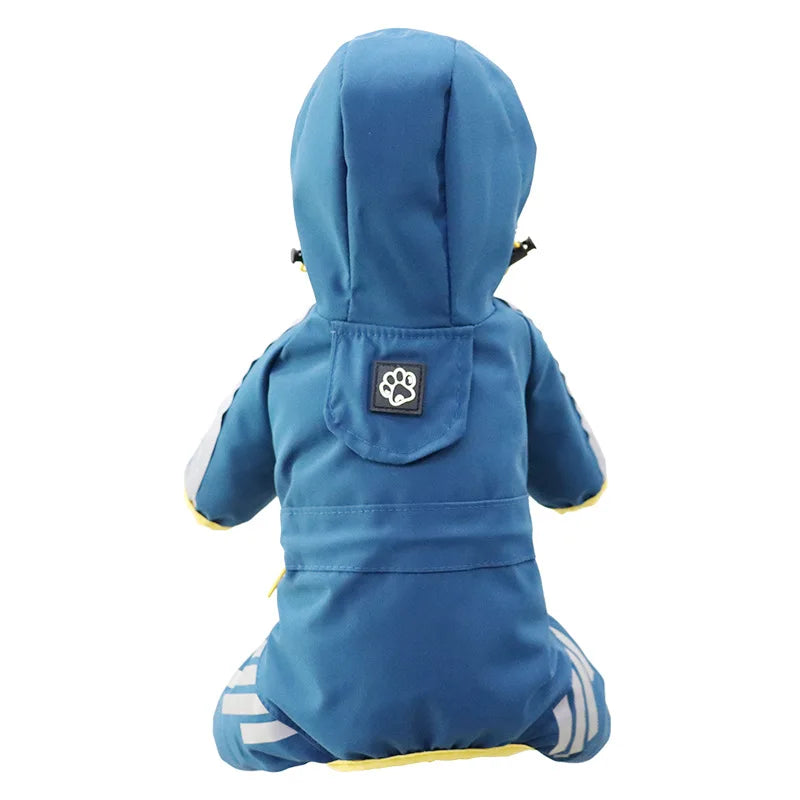 StormShield™ Reflective Hooded Rainsuit | Waterproof Full-Body Protection | Safety-Visibility Technology | For Small & Medium Breeds - Pet Moda Store