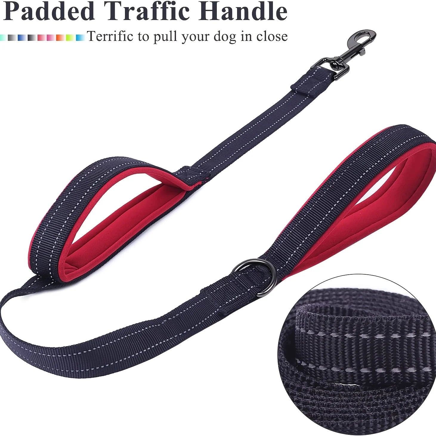 CommandPro™ Dual-Handle Training Leash | Heavy-Duty Control System | Premium Safety Technology | Professional-Grade Outdoor Lead - Pet Moda Store