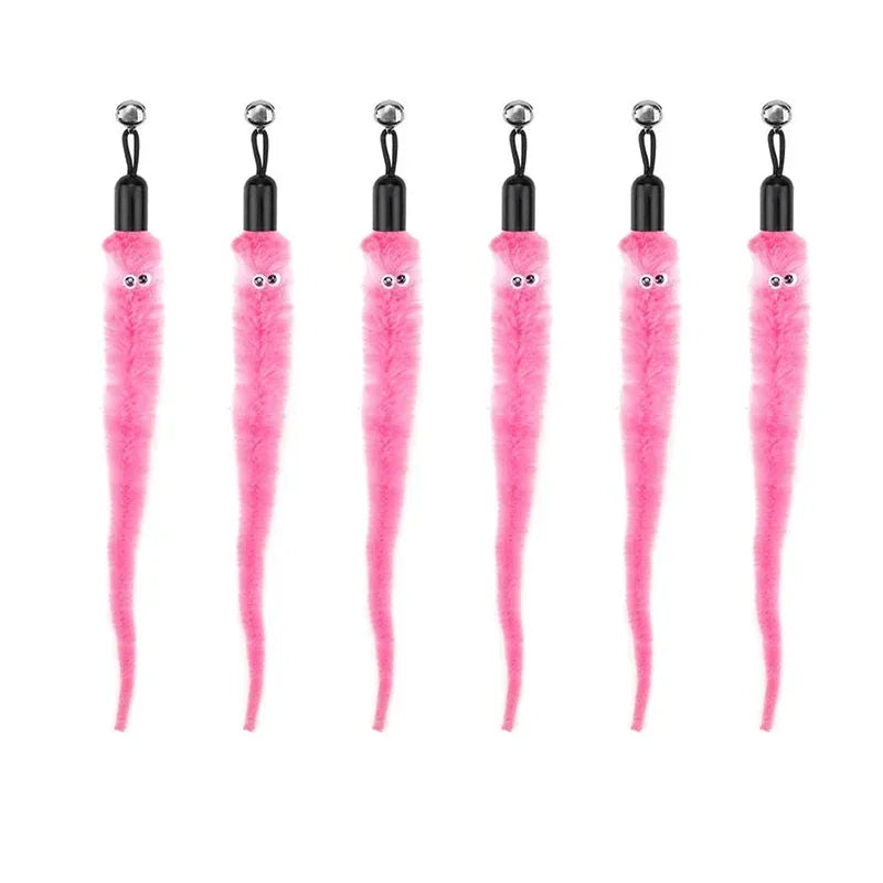 FeatherPrey™ Premium Cat Toy Refills | Interactive Wand Accessories Pack | Assorted Birds & Worms with Bells | Training Foam Balls for Kittens & Cats - Pet Moda Store