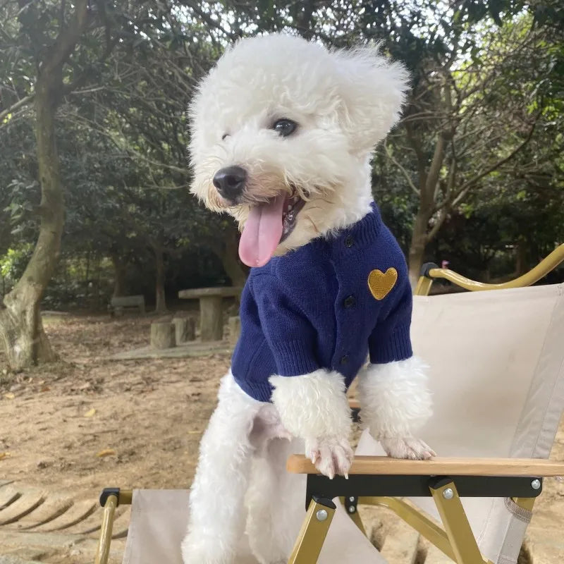 CozyLove™ All-Season Pet Hoodie | Premium Thermal Sweater | Designer Heart Collection | For Small & Medium Pets - Pet Moda Store