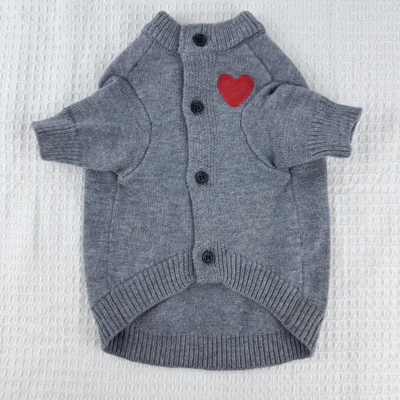 CozyLove™ All-Season Pet Hoodie | Premium Thermal Sweater | Designer Heart Collection | For Small & Medium Pets - Pet Moda Store