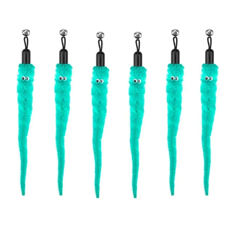 FeatherPrey™ Premium Cat Toy Refills | Interactive Wand Accessories Pack | Assorted Birds & Worms with Bells | Training Foam Balls for Kittens & Cats - Pet Moda Store