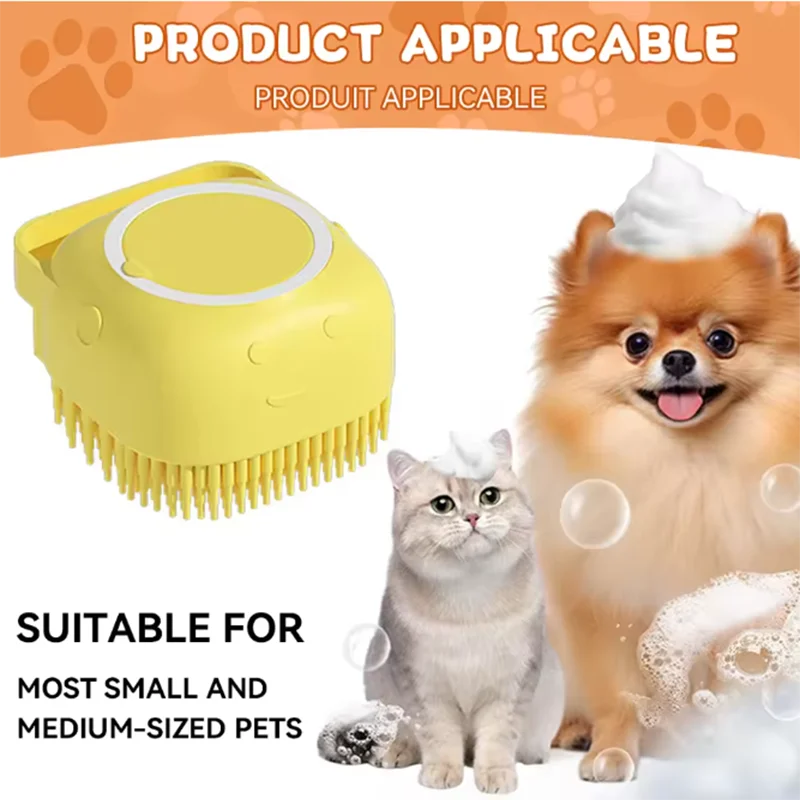 SpaGroom™ Silicone Massage Bath Brush | Multi-Function Gentle Cleansing System | Safety-Soft Technology | For All Dogs & Cats - Pet Moda Store
