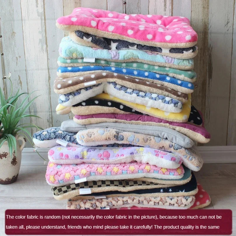 DualComfort™ Reversible Plush Pet Mat | Premium Double-Sided Sleeping Pad | Warm Cushioned Design | For Cats & Small Dogs - Pet Moda Store