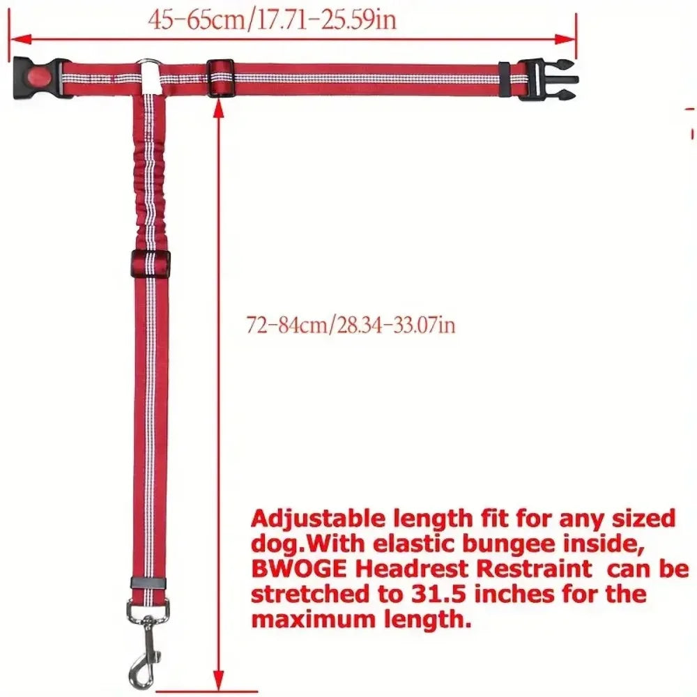SafetyRide™ Reflective Pet Restraint System | Multi-Function Car-to-Walk Harness | Adjustable Travel Safety Belt | For Cats & Small Dogs - Pet Moda Store