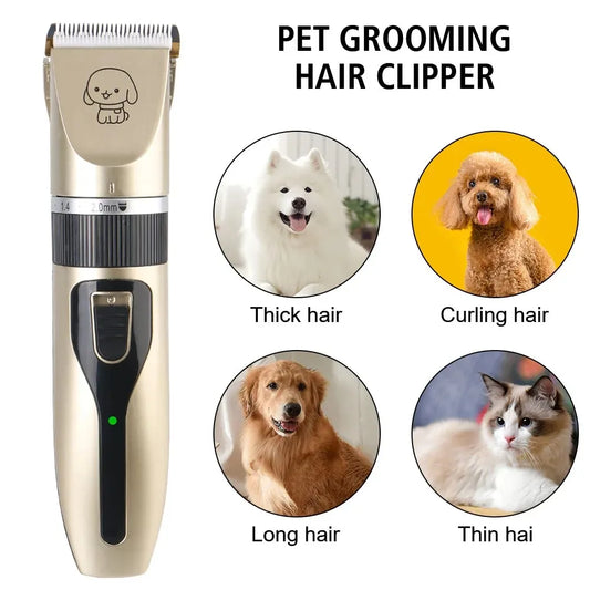 GroomMaster™ 4-in-1 Professional Grooming Station | USB-Rechargeable Clipper System | Multi-Function Trimming Technology | For All Dogs & Cats - Pet Moda Store