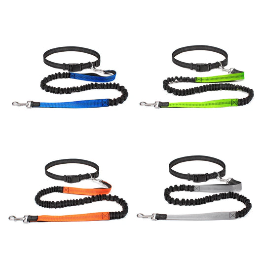 Hand Free Dog Leash for Pet Walking Running Jogging Adjustable Dog leash Waist Belt Chest Strap Traction Rope Dog Accessories - Pet Moda Store