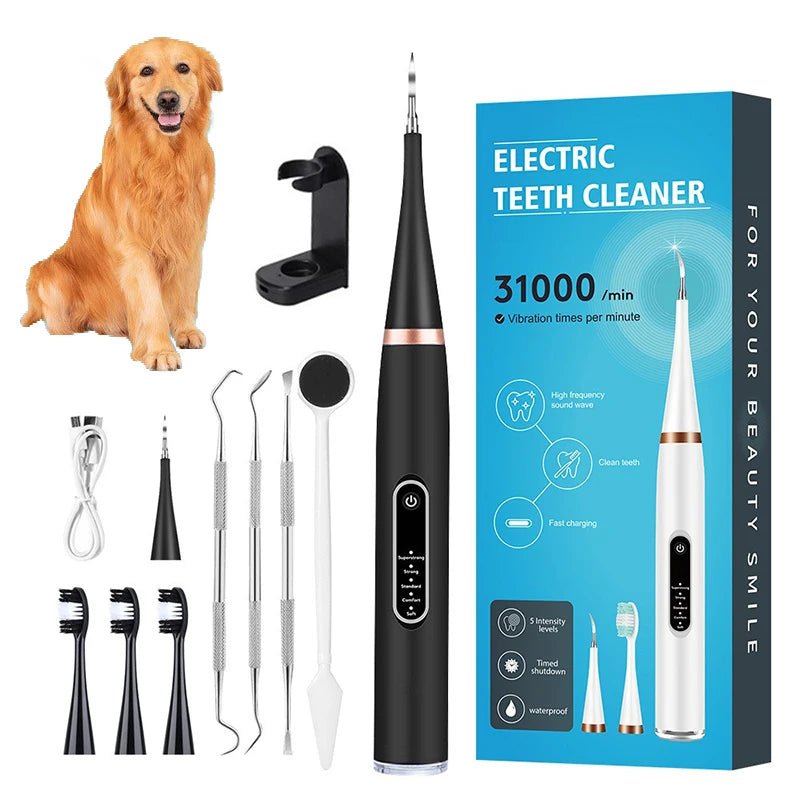 "Professional Ultrasonic Pet Dental System - Advanced Plaque & Calculus Removal - Silent Operation Technology - Complete Oral Care Solution for Dogs - Pet Moda Store