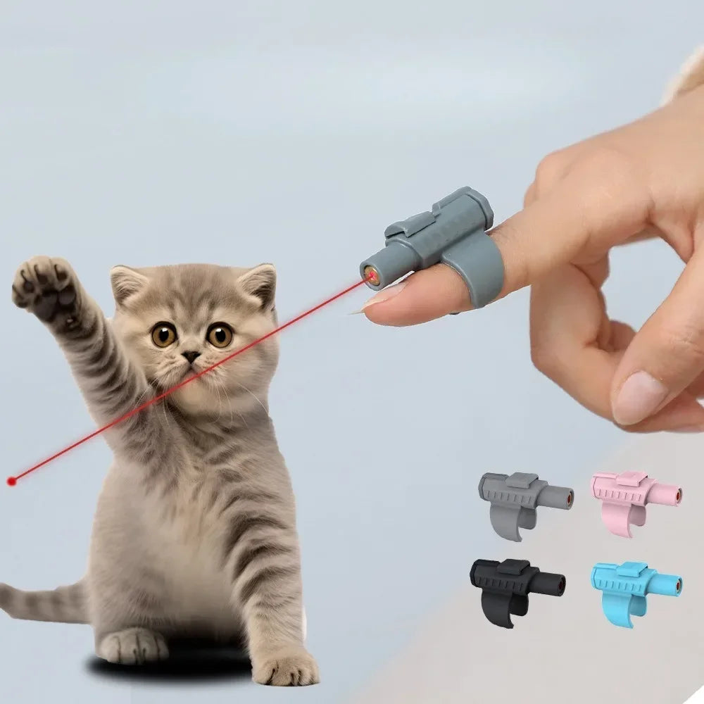 Premium Wearable Laser Pointer for Cats - Ergonomic Finger Sleeve Design - Interactive Precision Play System - Professional Pet Engagement Tool - Pet Moda Store