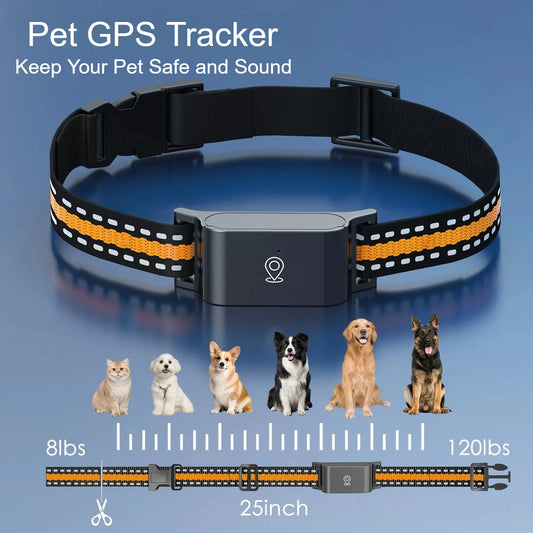 Advanced 4G GPS Pet Tracking Collar - Real-Time Location Monitoring - Virtual Boundary Technology - Premium Anti-Loss Security System for Dogs - Pet Moda Store