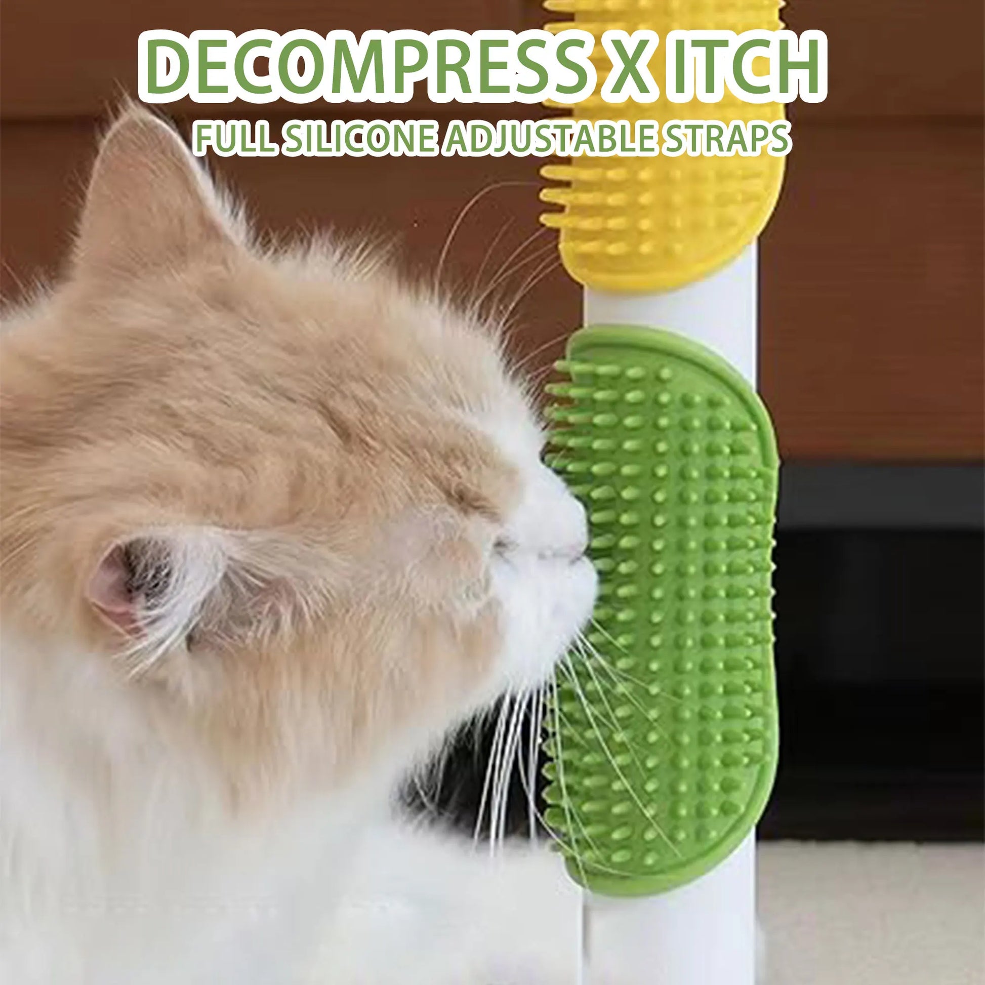 FlexiGroom™ Adjustable Bath & Massage Brush | Premium Rubber Grooming Technology | Ergonomic Handle Design | For All Coat Types & Pets - Pet Moda Store