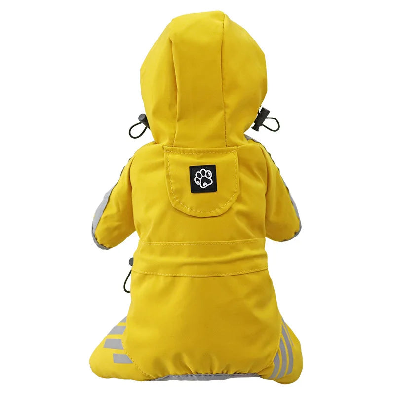 StormShield™ Reflective Hooded Rainsuit | Waterproof Full-Body Protection | Safety-Visibility Technology | For Small & Medium Breeds - Pet Moda Store