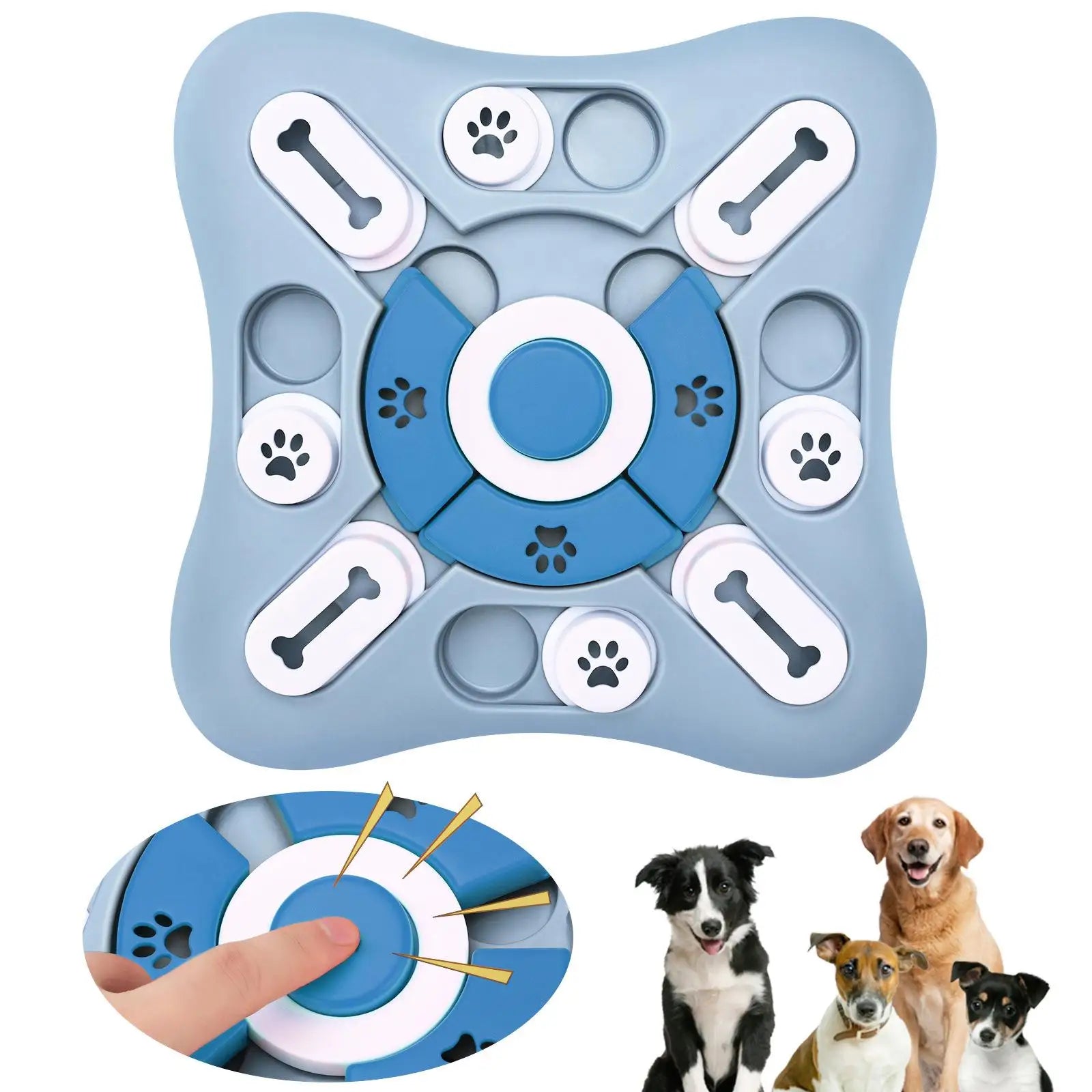 Dog Toys Slow Feeder Interactive Increase Puppy IQ Food Dispenser Slowly Eating NonSlip Bowl Pet Puzzle Cat Dogs Training Game - Pet Moda Store