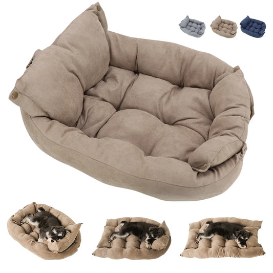 ComfortNest™ 3-in-1 Premium Pet Bed | Multi-Function Cushioned Kennel | Thermal Winter Warming Technology | For Dogs & Cats of All Ages - Pet Moda Store