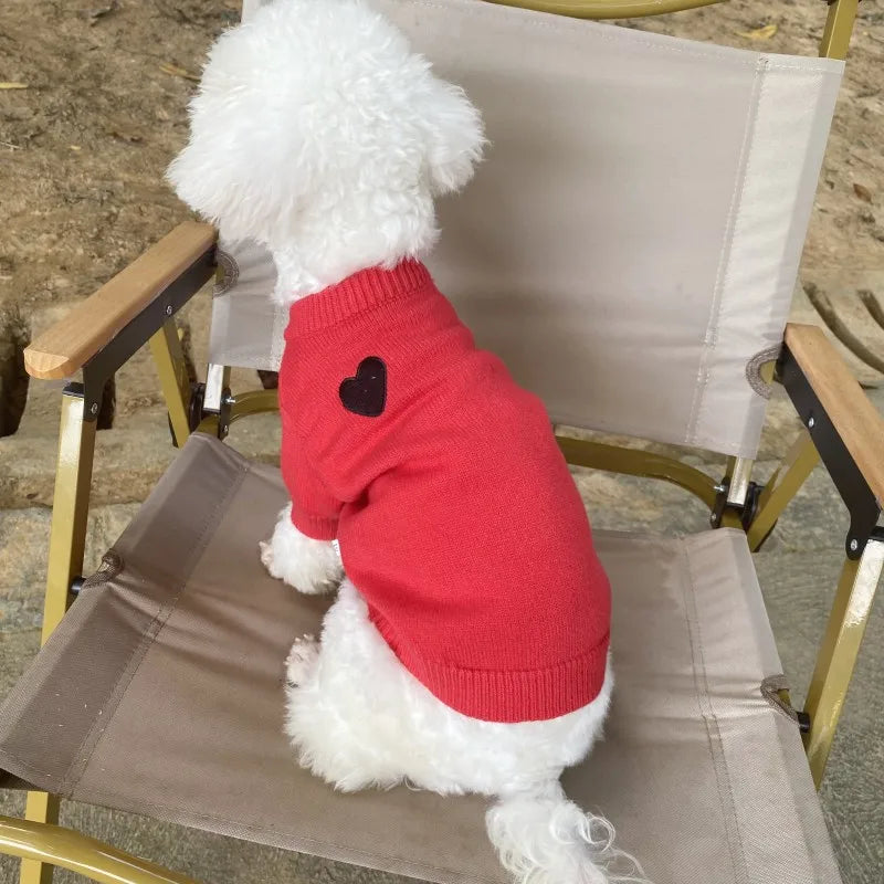 CozyLove™ All-Season Pet Hoodie | Premium Thermal Sweater | Designer Heart Collection | For Small & Medium Pets - Pet Moda Store