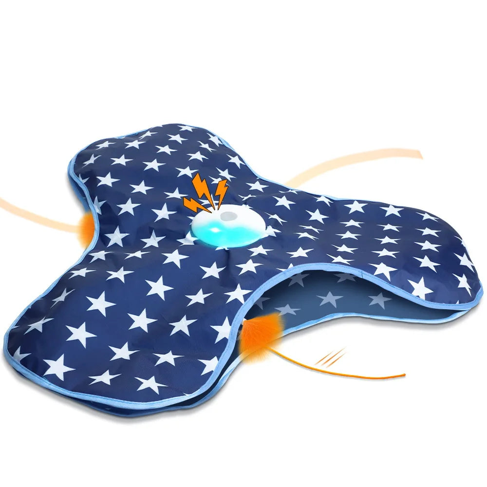HuntMaster™ Smart Interactive Cat Toy | Motion-Activated Hide & Seek System | Electronic Mouse with Concealed Feathers | Squeaky Kitten Teaser - Pet Moda Store