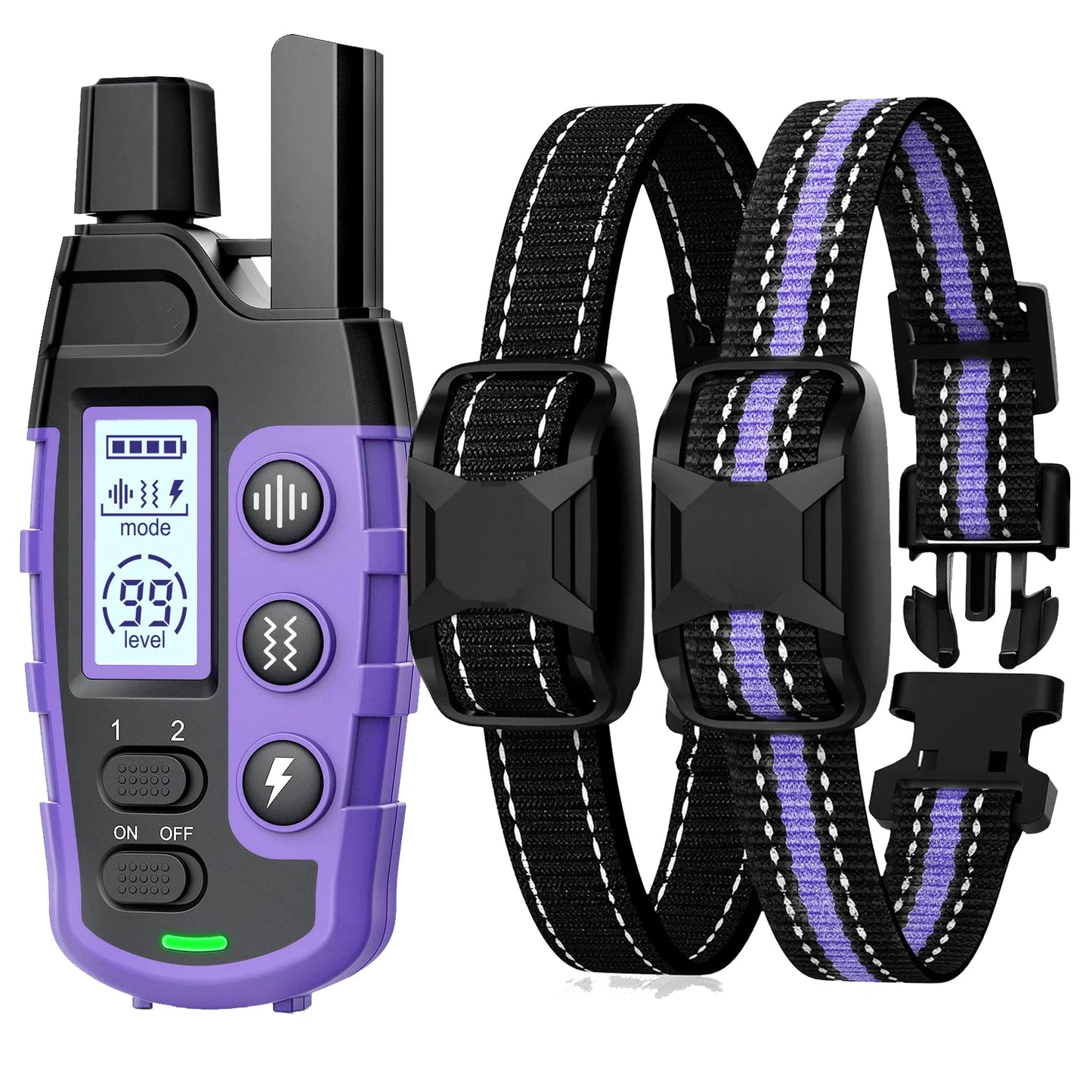 Professional Range Dog Training Collar - 3300ft Wireless Remote, Waterproof Design with Adjustable Stimulation & Vibration - For Dogs 5-120lbs - Pet Moda Store