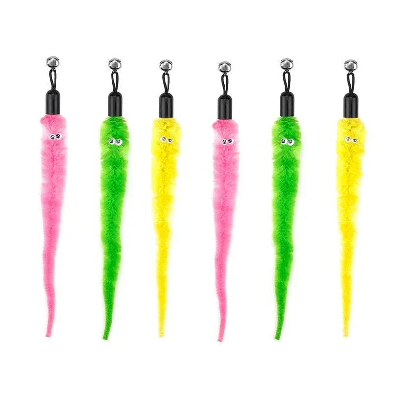 FeatherPrey™ Premium Cat Toy Refills | Interactive Wand Accessories Pack | Assorted Birds & Worms with Bells | Training Foam Balls for Kittens & Cats - Pet Moda Store