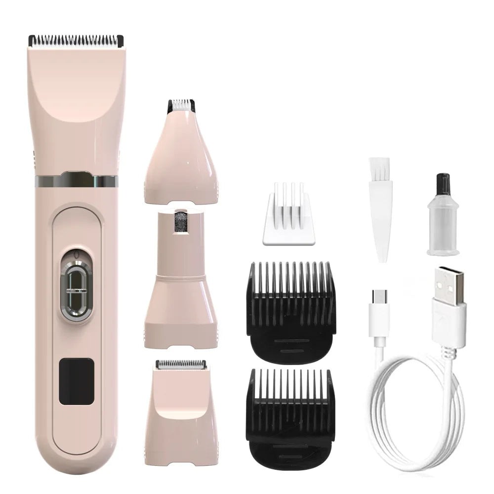 Professional Silent Pet Grooming System - USB Rechargeable Hair Trimmer - Ultra-Quiet Technology - Premium Clippers for All Breeds - Pet Moda Store