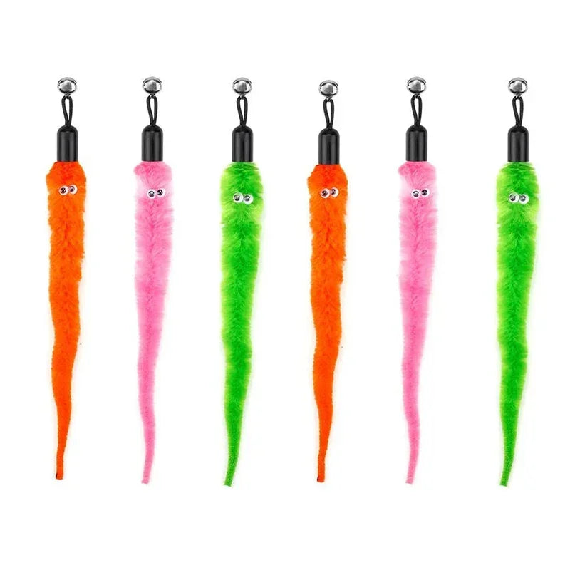 FeatherPrey™ Premium Cat Toy Refills | Interactive Wand Accessories Pack | Assorted Birds & Worms with Bells | Training Foam Balls for Kittens & Cats - Pet Moda Store
